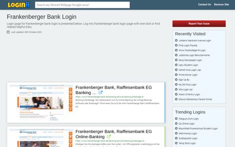 Frankenberger Bank Login | Accedi Frankenberger Bank - Loginii.com