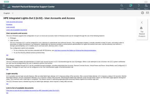 HPE Integrated Lights-Out 2 (iLO2) - User Accounts and Access