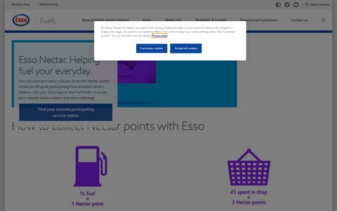 Esso Nectar points for Petrol, Diesel, Car Washes | Esso