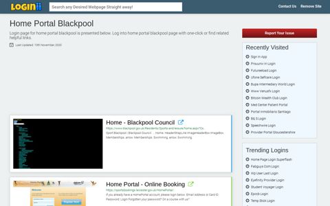 Home Portal Blackpool - Loginii.com