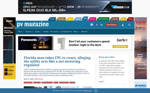 Florida man takes FPL to court, alleging the utility acts like a ...