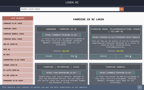 farmside co nz login - Login Information and Procedure - logen.nz