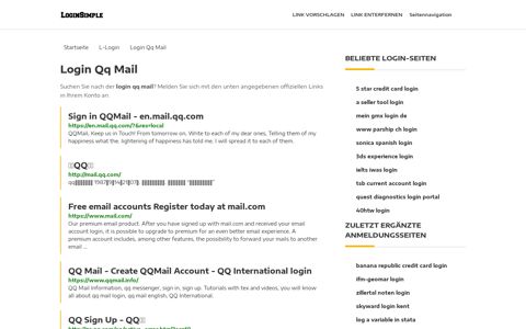 Login Qq Mail - LoginSimple.de