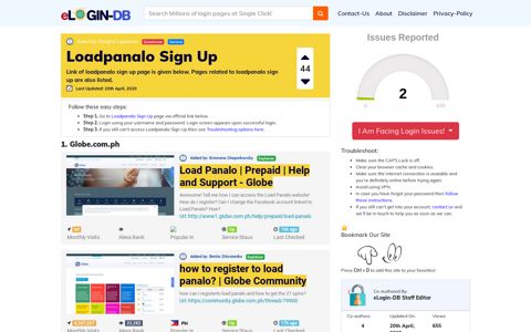 Loadpanalo Sign Up - Find Login Page of Any Site within ...