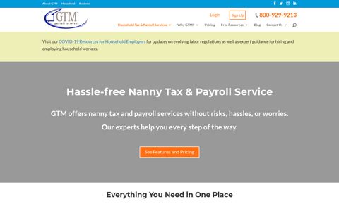 Nanny Tax and Payroll for Households | GTM Payroll Services