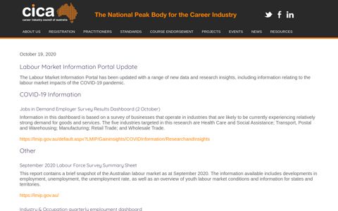 Labour Market Information Portal Update | Career Industry ...