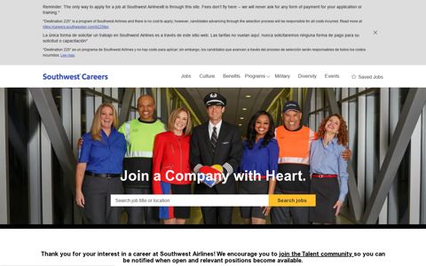 Careers at Southwest | Job opportunities in Southwest