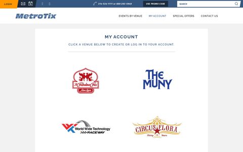 My Account | MetroTix