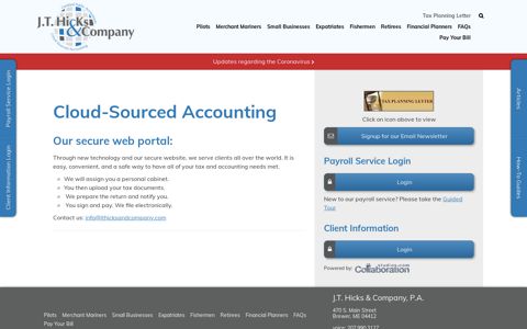 J.T. Hicks & Company - Cloud-Sourced Accounting