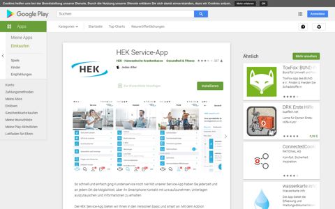 HEK Service-App – Apps bei Google Play