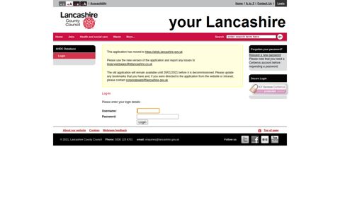 Log-In - Lancashire County Council