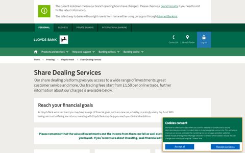 Share Dealing Service | Investing | Lloyds Bank