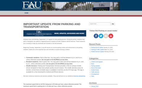 Permit Information | FAU Parking & Transportation Services