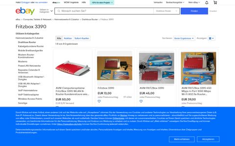 Fritzbox 3390 günstig kaufen | eBay