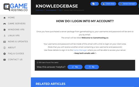 How do I login into my account? - GameHosting.co