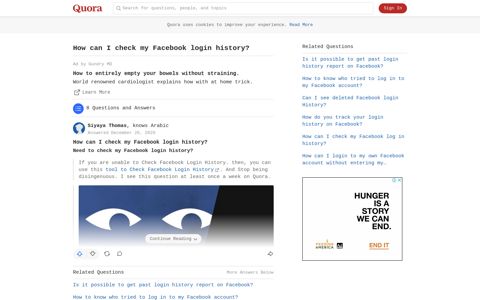 How to check my Facebook login history - Quora