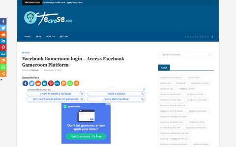 Facebook Gameroom login - Access Facebook Gameroom ...