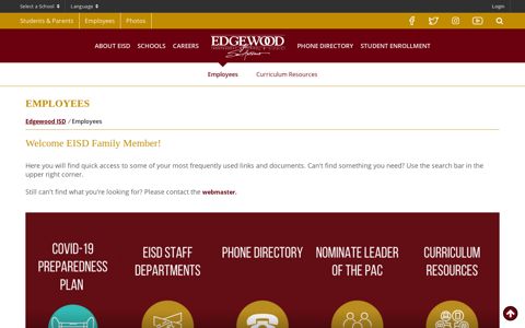 Employees - Edgewood ISD