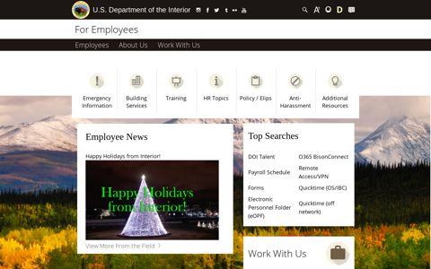 For Employees | U.S. Department of the Interior