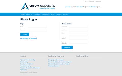 Login - Arrow Leadership