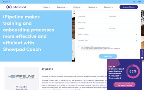 iPipeline | Sales Enablement Client | Showpad