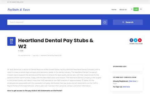 Heartland Dental Pay Stubs & W2 | Paystubs & Taxes