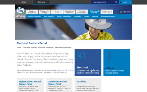 Electrical Partners Portal - Ergon Energy
