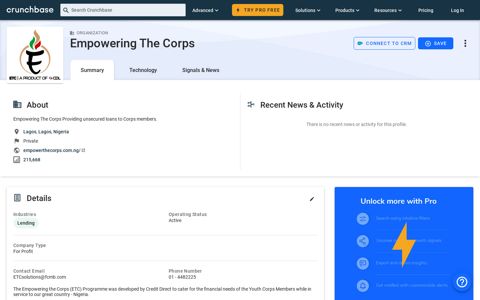 Empowering The Corps - Crunchbase Company Profile ...