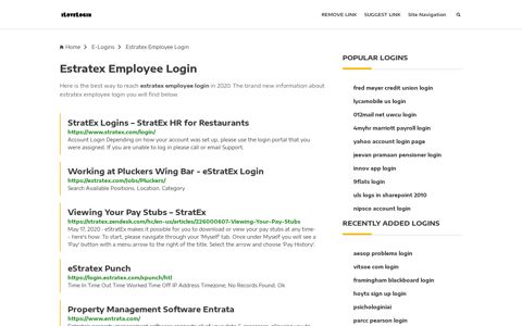 Estratex Employee Login ❤️ One Click Access - iLoveLogin