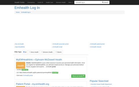 Emhealth Log In - Health Golds