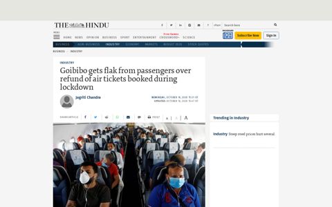 Goibibo gets flak from passengers over refund of air tickets ...