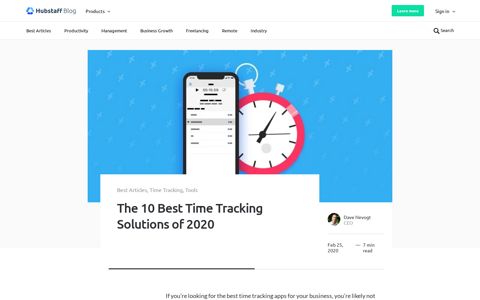 Best Time Tracking Apps of 2020 | Hubstaff Blog