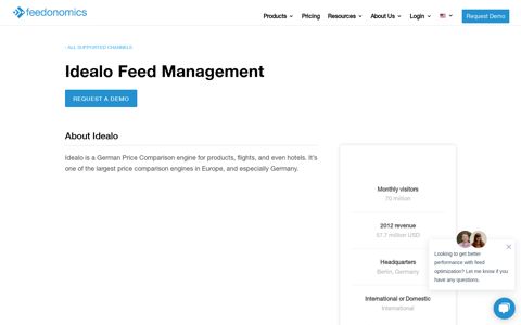 Idealo Feed Management | Feedonomics™