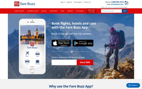 Travel and Flights Booking app for iOS and ... - Fare Buzz