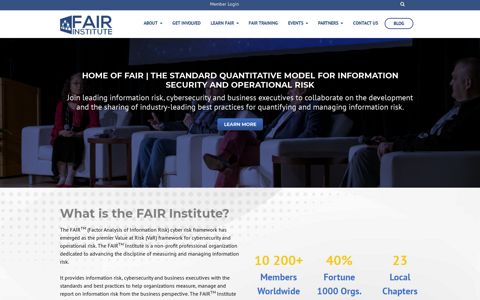 The FAIR Institute: Quantitative Information Risk Management