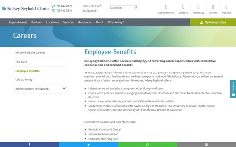 Employee Benefits | Kelsey-Seybold Clinic