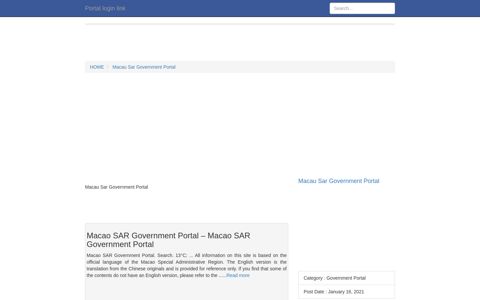 [LOGIN] Macau Sar Government Portal FULL Version HD Quality ...