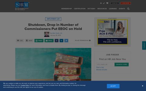 Shutdown, Drop in Number of Commissioners Put EEOC on ...