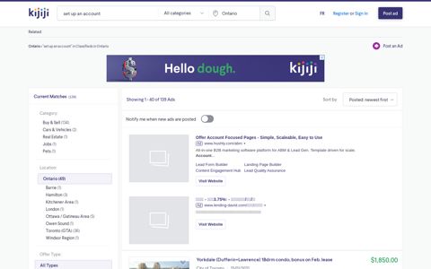 Set Up An Account | Kijiji in Ontario. - Buy, Sell & Save with ...