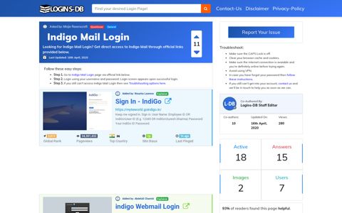 Indigo Mail Login - Logins-DB