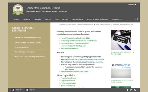 Parent Student Resources - Lauderdale County Schools