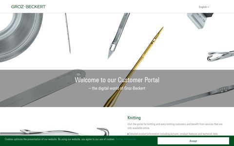 The Customer Portals of Groz-Beckert: Register now!