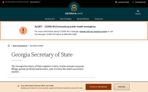 Georgia Secretary of State | Georgia.gov