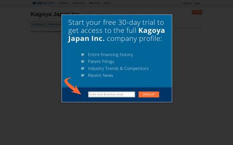 Kagoya Japan Inc. Jobs - CB Insights