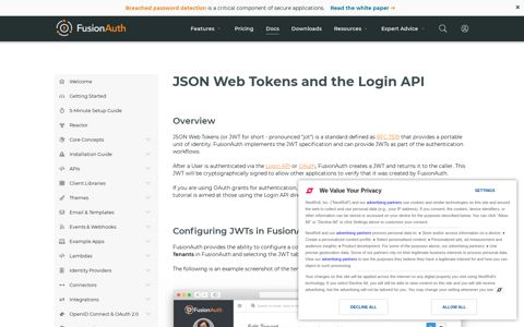 JSON Web Tokens and the Login API - FusionAuth