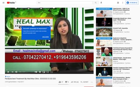 Paralysis best Treatment By Heal Max Clinic ... - YouTube