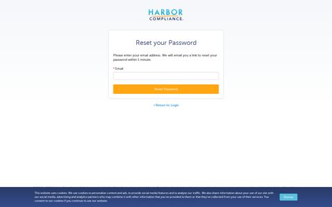 Forgot Password? - Harbor Compliance