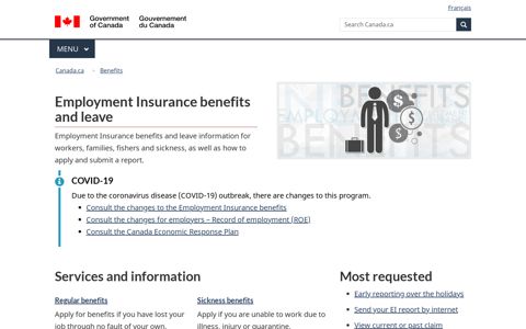 Employment Insurance benefits - Canada.ca
