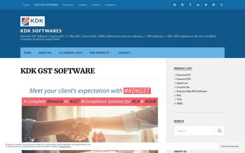 KDK GST SOFTWARE – KDK Softwares