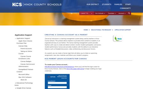 Application Support / Parent Accounts - Knox County Schools